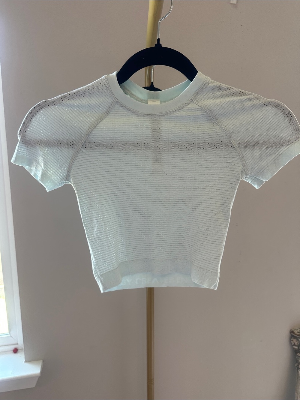 lululemon athletica Mint Short-Sleeve Cropped Knit Top
